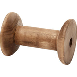 Spool, H: 70 mm, D: 20+48 mm, poplar wood, hole size 10 mm - 10 pcs