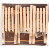 Sledge, size 6.5x2.5 cm, pine - 6 pcs