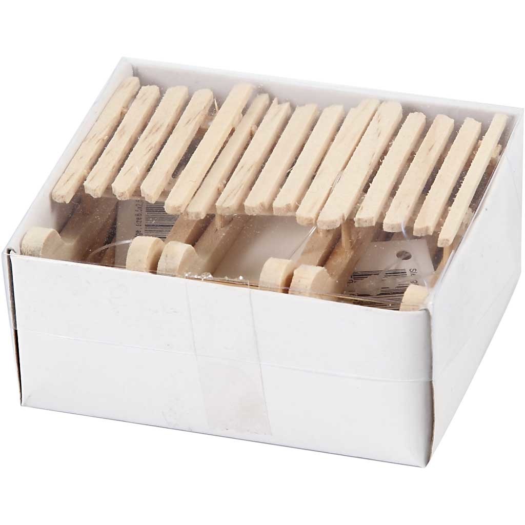 Sledge, size 6.5x2.5 cm, pine - 6 pcs