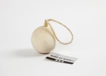 Christmas Ornament, D: 5.5 cm, birch - 1 pc