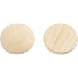 Wooden buttons, D: 25 mm, thickness 5 mm, china berry 