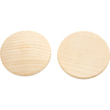 Wooden buttons, D: 40 mm, thickness 5.2 mm, china berry - 100 pcs