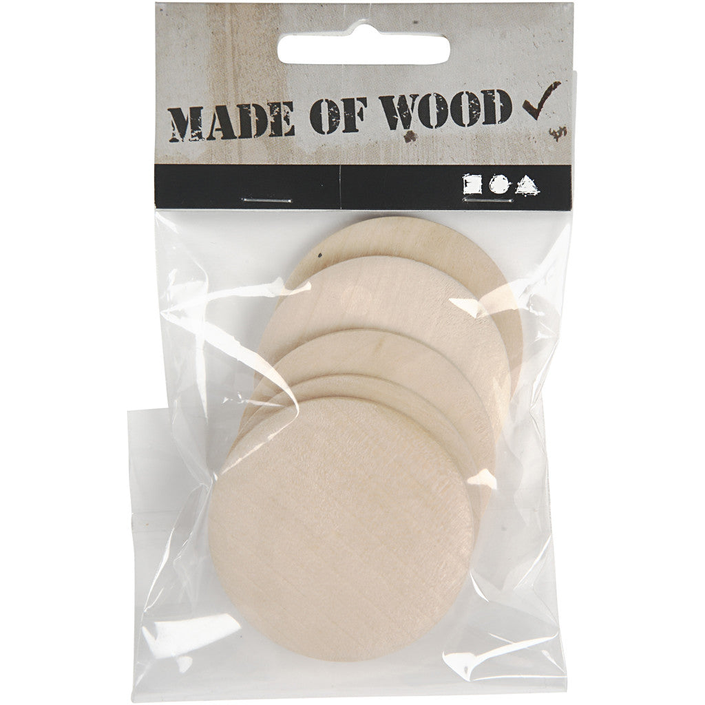 Wooden buttons, D: 50 mm, thickness 10 mm, china berry - 5 pcs