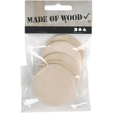 Wooden buttons, D: 50 mm, thickness 10 mm, china berry - 5 pcs