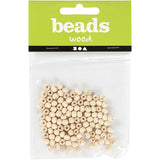 Wooden Beads, D: 5 mm, hole size 1.5 mm, china berry - 100 pcs