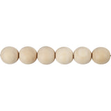 Wooden Bead, D: 25 mm, hole size 4.5 mm, china berry - 8 pcs