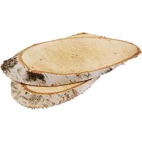 Wooden discs, approximately 15x9 cm, thickness 15 mm - 7 pcs