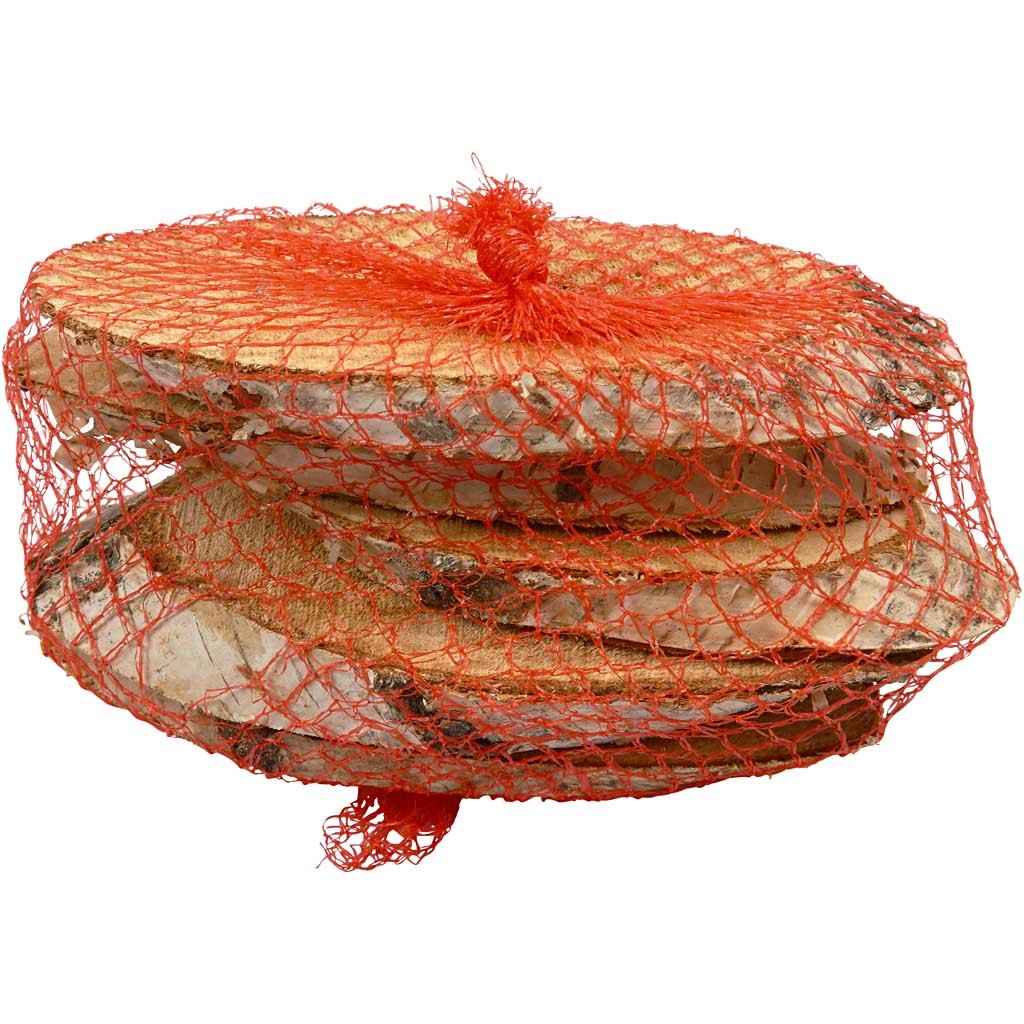 Wooden discs, approximately 15x9 cm, thickness 15 mm - 7 pcs