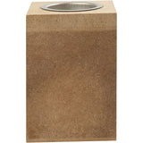 Tea Light holder 70x70x100 mm MDF - 1 pc