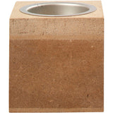 Tea Light holder 60x60x60 mm MDF - 1 pc