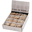 Ornaments, D: 7 cm, thickness 0.3 mm, plywood 