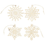 Ornaments, D: 7 cm, thickness 0.3 mm, plywood - 200 pcs