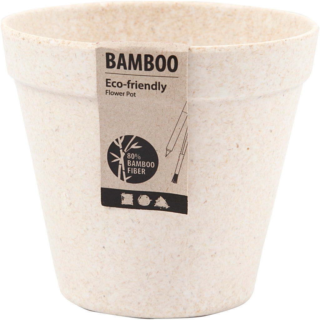 Flowerpot of bamboo fibers, 110x100mm - 1 pc