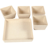 Herbal jars of Bamboo fiber, 195x195x80mm - 1 pc