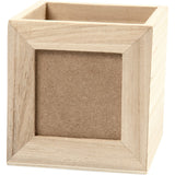 Pen tray from Keizerin tree, 100x100x100mm, inner size 62x62mm - 1 pc