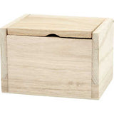Box, size 10x8.2x6.7 cm, inner size 8.5x6.5x6.5 cm, paulownia - 1 pc
