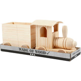 Toy train with carriage, H: 95mm, L: 215mm, W: 65mm - 1 pc