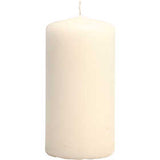 Candles, off-white, H: 100 mm, D: 50 mm - 6 pcs