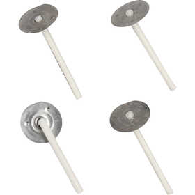Waxed Candle Wicks , L: 35mm, D: 2mm - 100 pcs