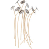 Pre-waxed wicks, L: 110 mm, thickness 2 mm - 10 pcs