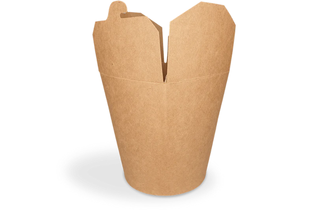 Wok to Go cup 100x115 mm 32oz 1000ml kraft - 500 pcs