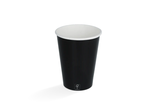 Milkshake cup Carton small 360ml Ø90 mm 12oz Black FSC®Mix - 500 pcs