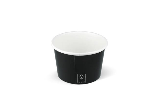 ice cream cup Carton 240ml Ø90 mm 8oz FSC®Mix Black 