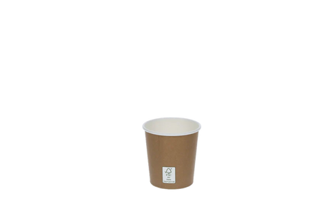 Coffee Cup 120cc 4oz Ø63 mm kraft Brown FSC®Mix 