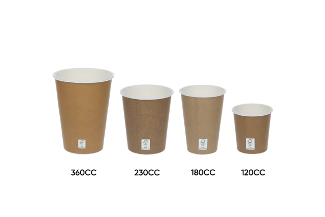 Coffee Cup 230cc 8oz Ø80 mm FSC®Mix kraft Brown - 1.000 pcs