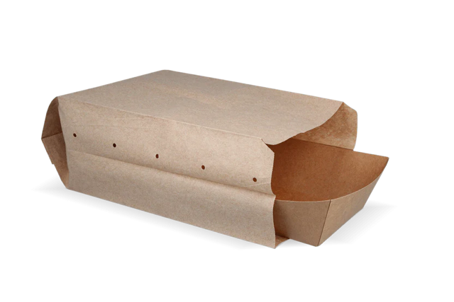 Snack Bags perforated Paper - 2 pond 160x100x310 mm kraft 50gr - 1.000 pcs
