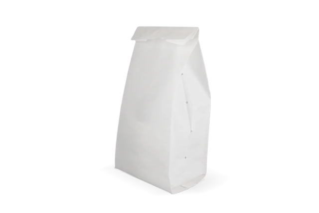 Snack Bags perforated Paper - 3 pond 160x100x360 mm White 45gr - 1.000 pcs
