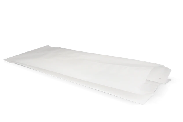 Snack Bags perforated Paper - 3 pond 160x100x360 mm White 45gr - 1.000 pcs