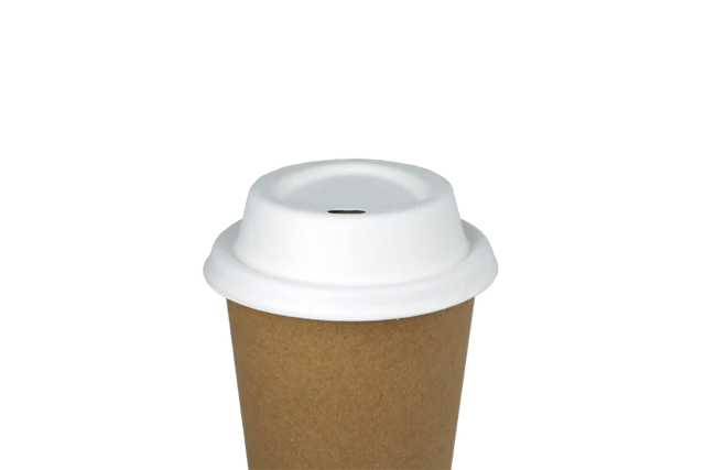 Coffee Cup Lids Sugarcane Ø80 mm - 1.000 pcs