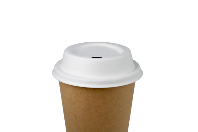 Coffee Cup Lids Sugarcane Ø90 mm - 1.000 pcs