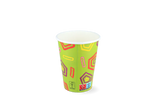 Milkshake cup Carton small 360ml Ø90 mm 12oz green FSC®Mix - 500 pcs