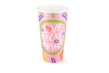 Milkshake cup Carton Large 560ml Ø90 mm 20oz pink FSC® 