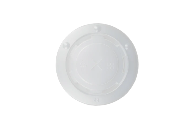 Lid plastic Milkshake cup flat with cross Ø90 mm - 1.000 pcs