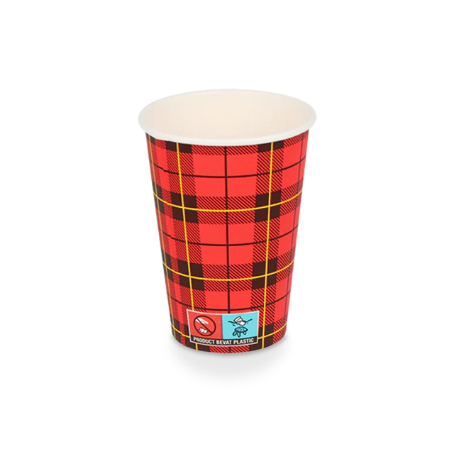 Coffee Cup 180cc 7.5oz Ø70 mm Tartan scotty - 2.500 pcs
