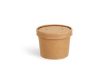 Soup cup Carton 240ml Ø90 mm 8oz kraft - 500 pcs
