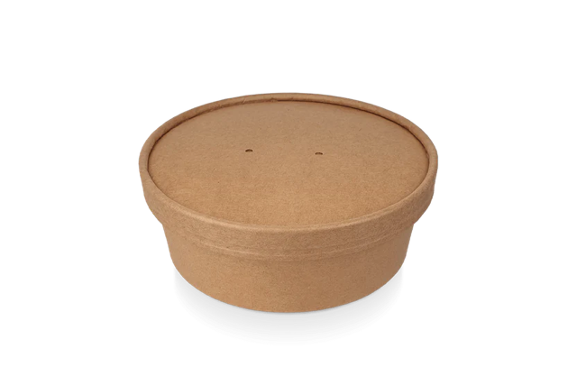 Lid salad Poke Bowl 500-750-1000ml Ø148 mm kraft - 300 pcs