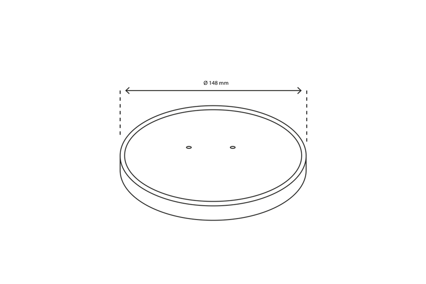 Lid salad Poke Bowl 500-750-1000ml Ø148 mm kraft - 300 pcs