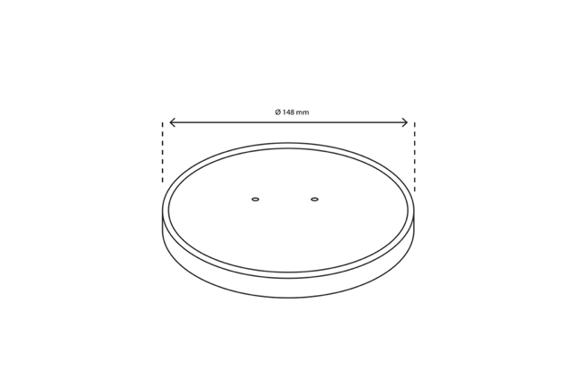 Lid salad Poke Bowl 500-750-1000ml Ø148 mm kraft - 300 pcs