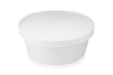 Lid salad Poke Bowl 900-1300ml Ø184 mm White - 150 pcs