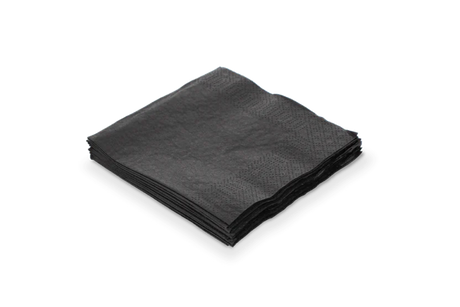 Napkin 2 ply Paper 1/4 Fold 240x240 mm Black 