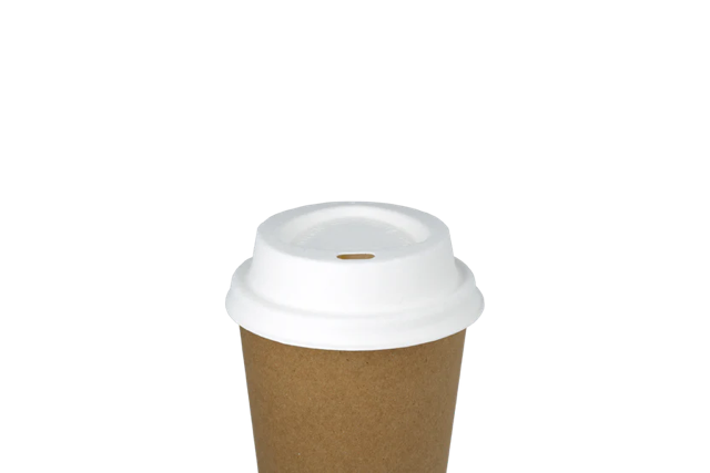 Coffee Cup Lids Sugarcane Ø70 mm - 1.000 pcs