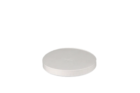 Lid Carton for ice cream & milkshake cup flat with cross Ø90 mm White 