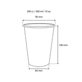 Coffee Cup Carton 300cc 10oz Ø90 mm striped - 1.000 pcs