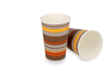 Coffee Cup Carton 180cc 7.5oz Ø70 mm striped - 2.500 pcs