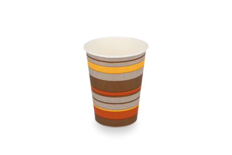 Coffee Cup Carton 150cc 6oz Ø70 mm striped 