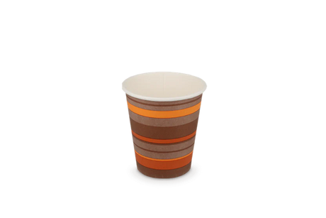 Coffee Cup Carton 120cc 4oz Ø63 mm striped 